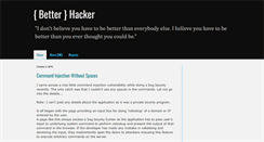 Desktop Screenshot of betterhacker.com